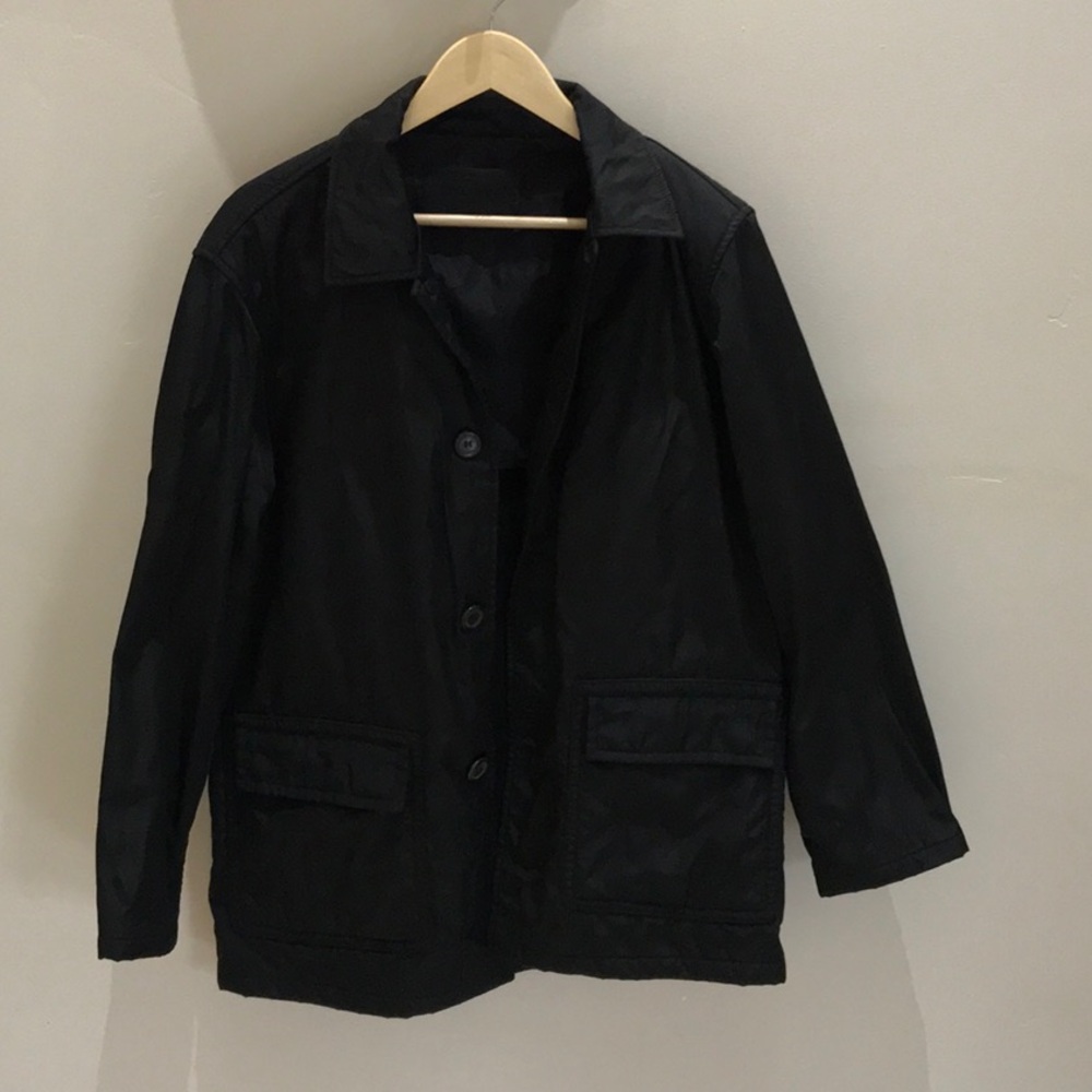 PRADA Vintage Black Jacket/Raincoat, Size L